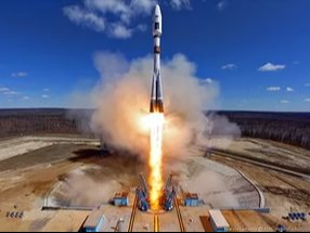 О запуске космического аппарата с космодрома Байконур.